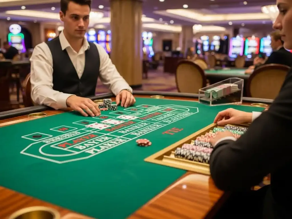 Player engaged in online casino baccarat using first deposit bonus PH