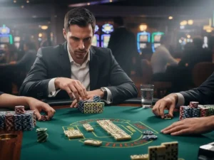 Person playing casino domino online as part of Casino Games Online PH