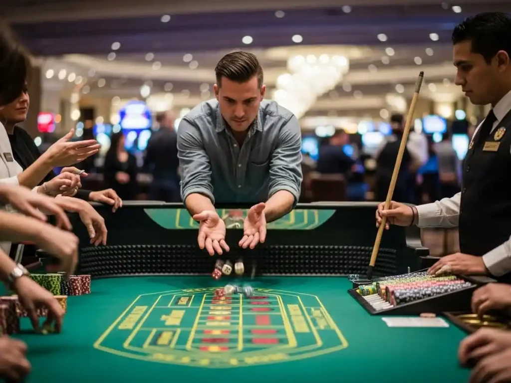 Player engaged in online casino craps game in the best online casino PH